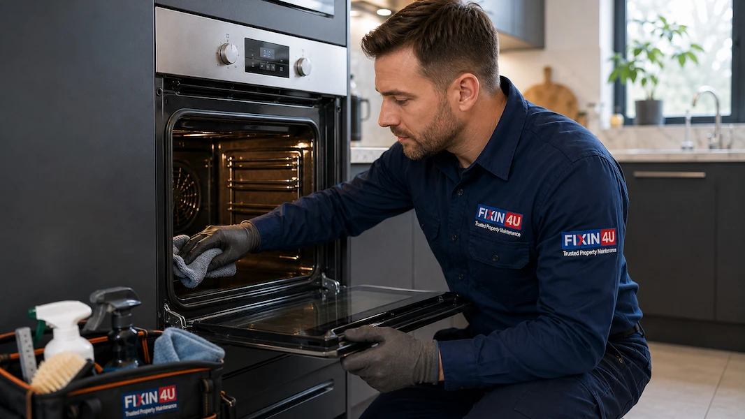 Single double and range oven cleaning